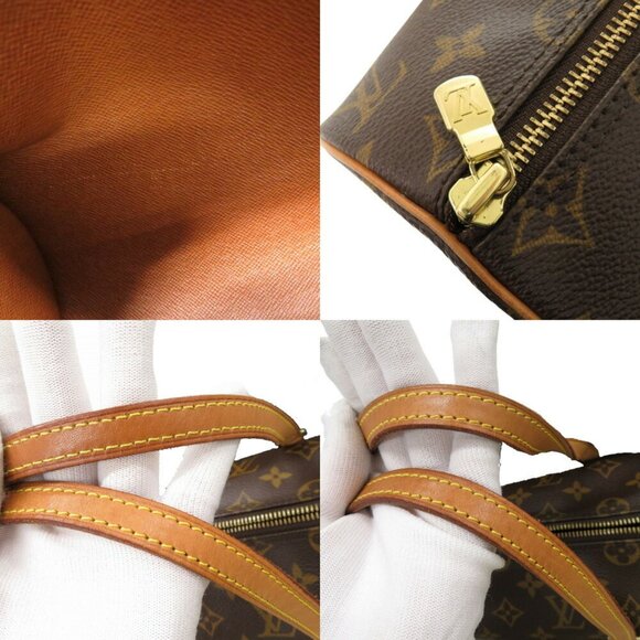 LOUIS VUITTON Brown Monogram Leather Papillon 26 Bag - Picture 11 of 11